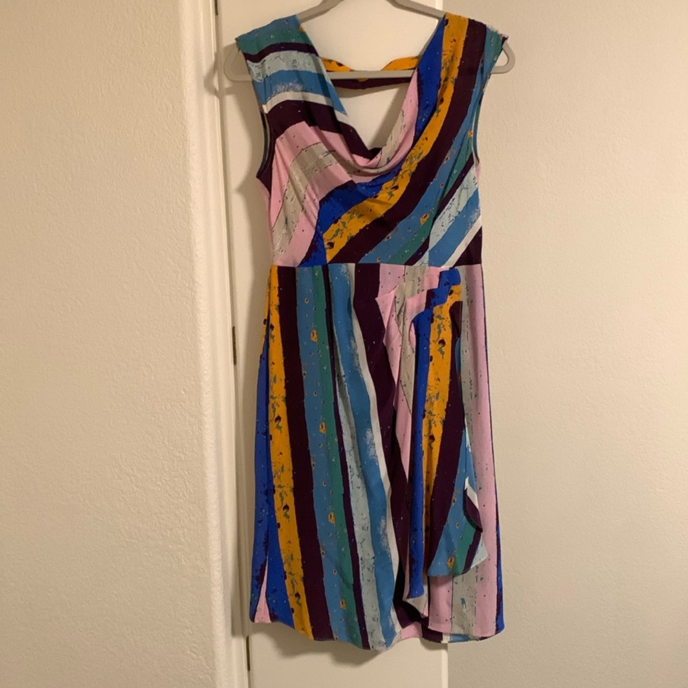 Silk colorful dress